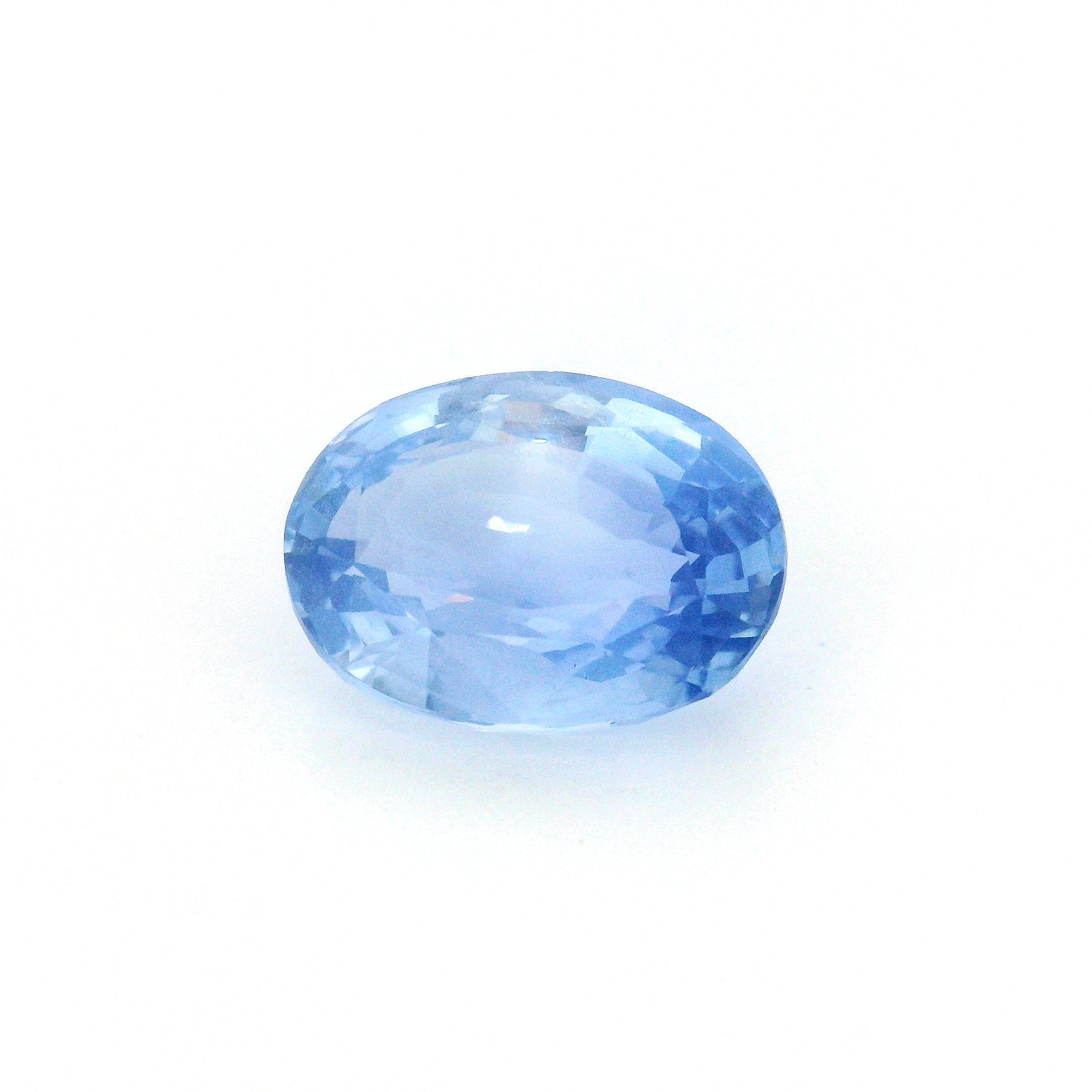 Szafir 5,09 ct, niebieski, szlif owalny