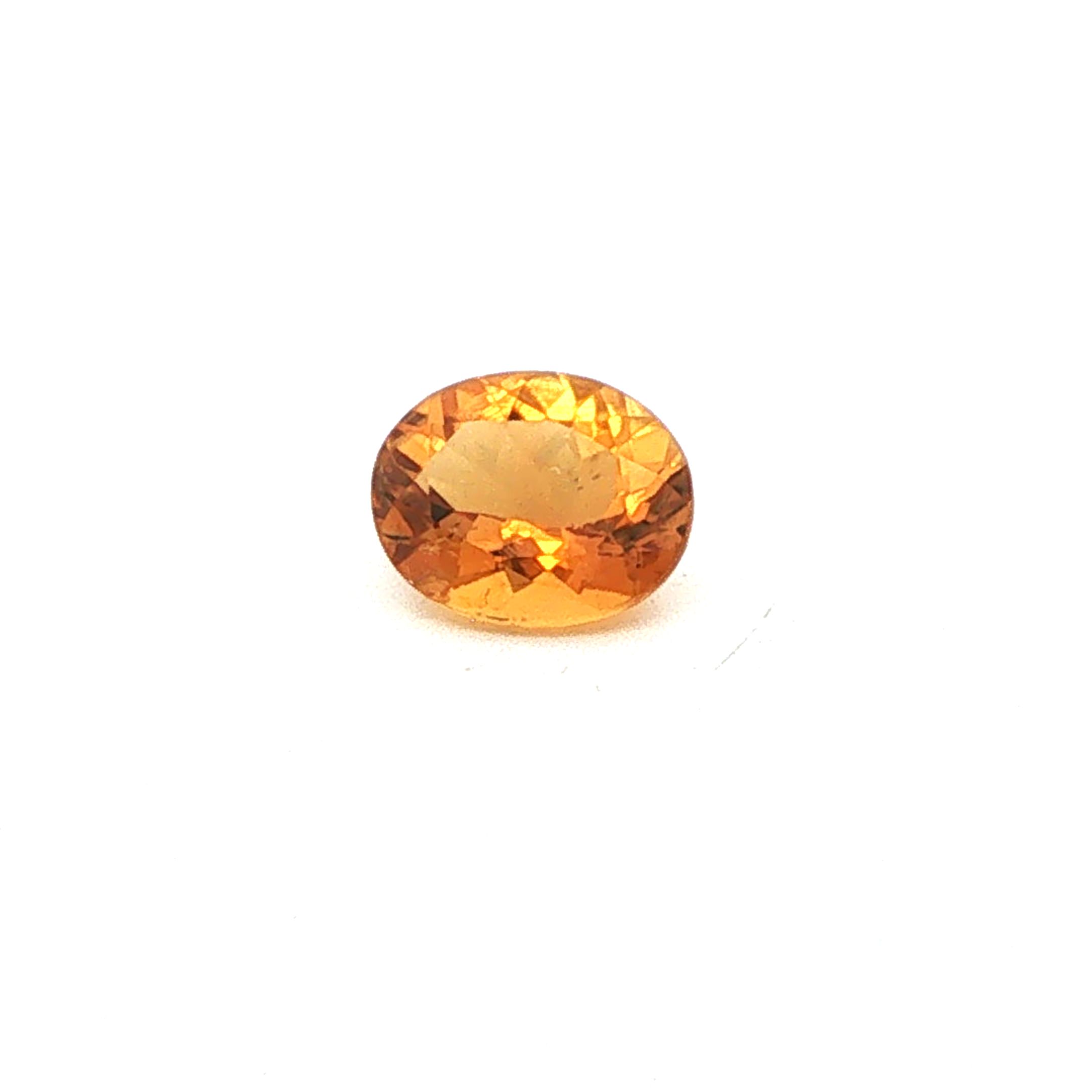 Turmalin 1,04 ct, żółty, szlif owalny