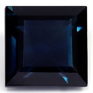 Szafir 1,36 ct, niebieski, szlif kwadratowy
