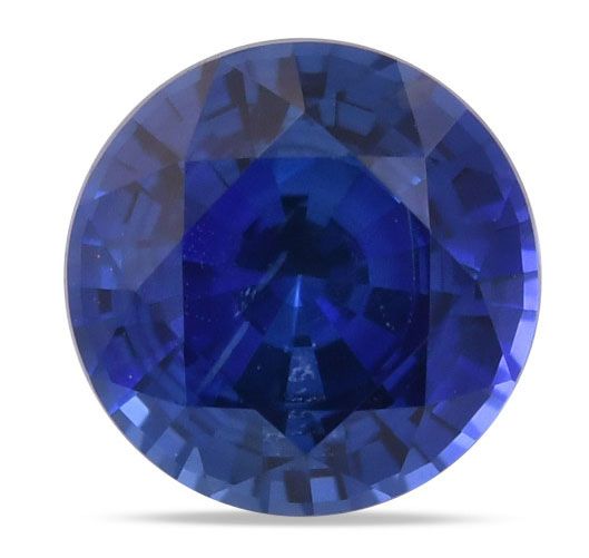 Szafir 1,30 ct, niebieski, szlif okrągły