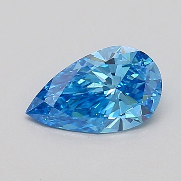 0.52 CT Fancy Intense Blue PEAR