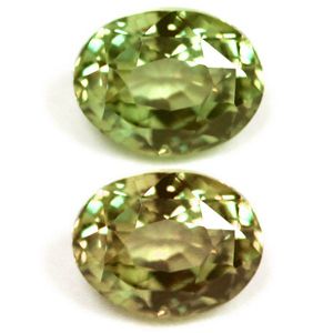 Aleksandryt 1,52 ct, zielony, szlif owalny
