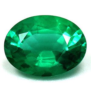 Szmaragd 1,20 ct, zielony, szlif owalny
