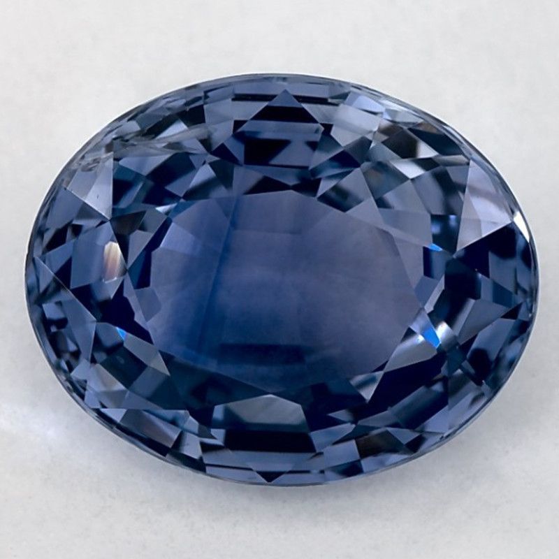 Szafir 5,06 ct, niebieski, szlif owalny