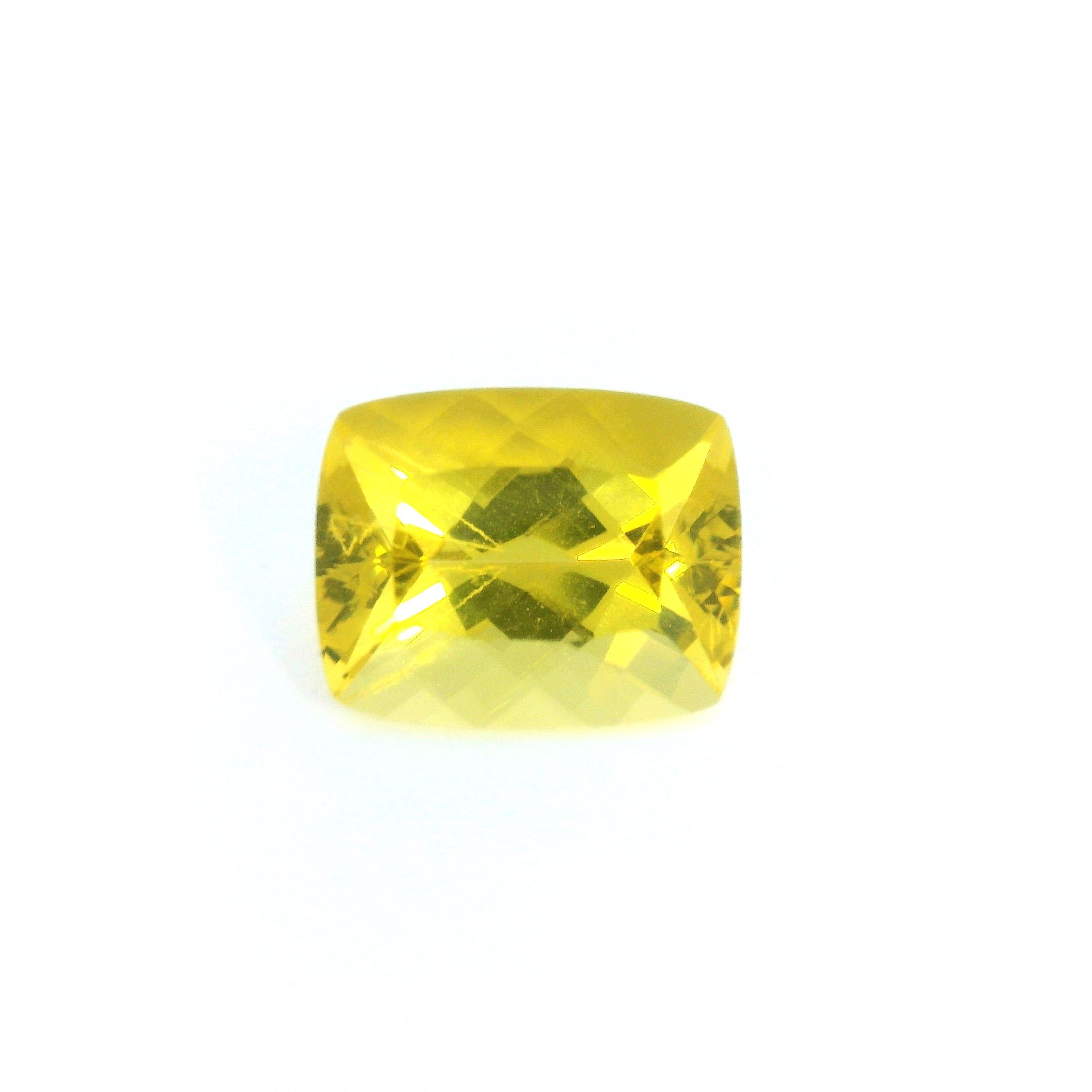 Heliodor 2,74 ct, żółty, szlif cushion