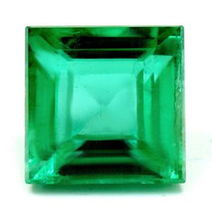 Szmaragd 1,40 ct, zielony, szlif kwadratowy