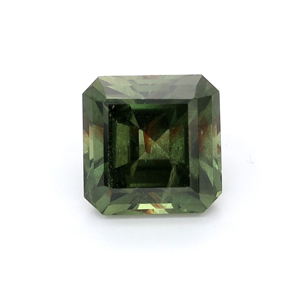 SAPPHIRE FACETED 2.63ct GREEN GREEN SI AUSTRALIA NONE