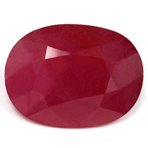 Rubin 24,65 ct, czerwony, szlif owalny