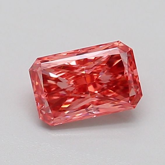 0.58 CT Fancy Vivid Reddish Pink RADIANT