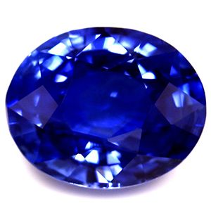 Szafir 2,96 ct, niebieski, szlif owalny