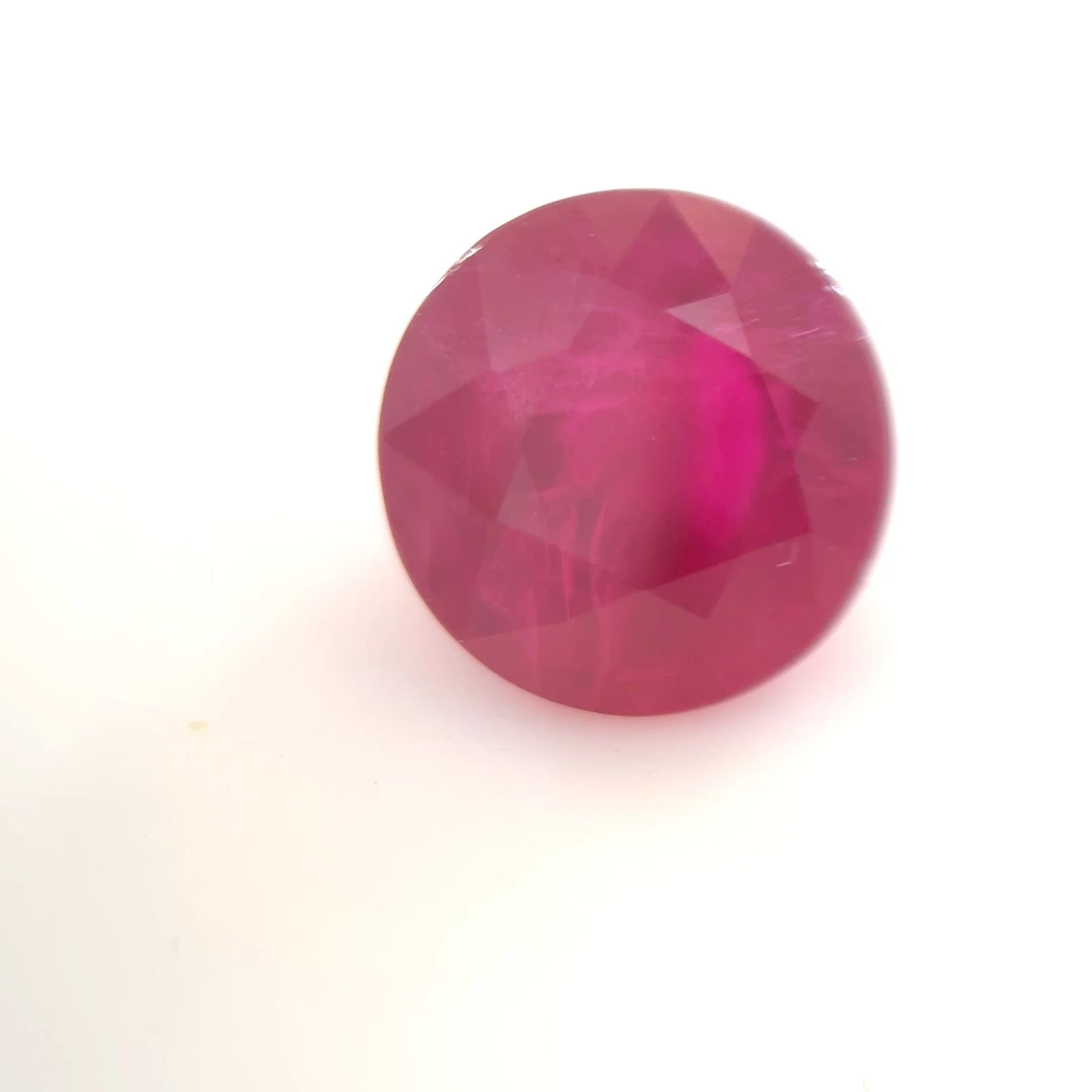 Rubin 1,62 ct, czerwony, szlif okrągły