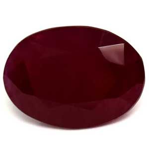 Rubin 2,00 ct, czerwony, szlif owalny