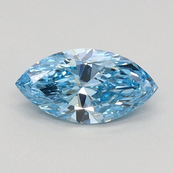 0.4 CT Fancy Vivid Blue MARQUISE