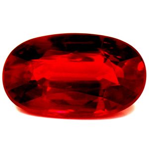Rubin 2,37 ct, czerwony, szlif owalny