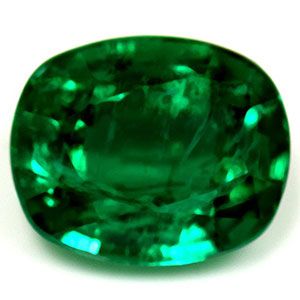 Szmaragd 3,00 ct, zielony, szlif cushion