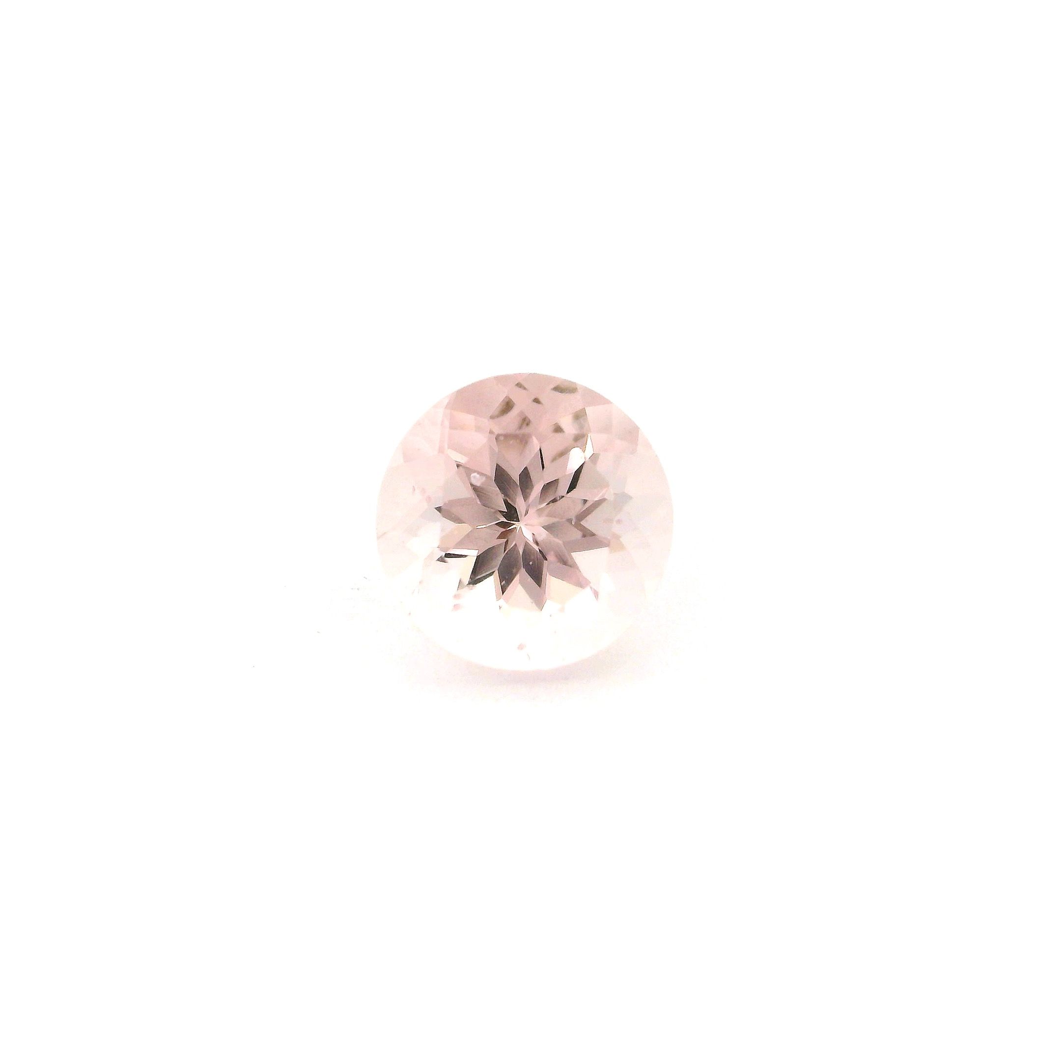 Morganit 2,12 ct, różowy, szlif okrągły