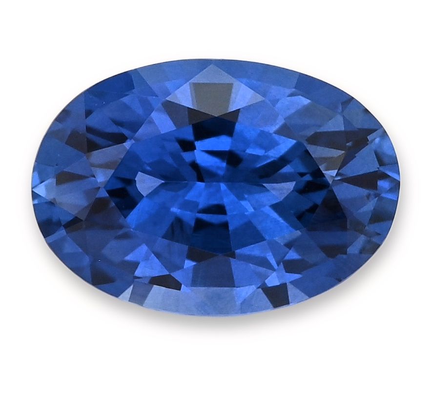 Szafir 1,86 ct, niebieski, szlif owalny