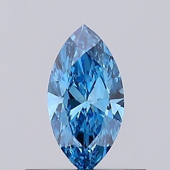 0.28 CT Fancy Vivid Blue MARQUISE