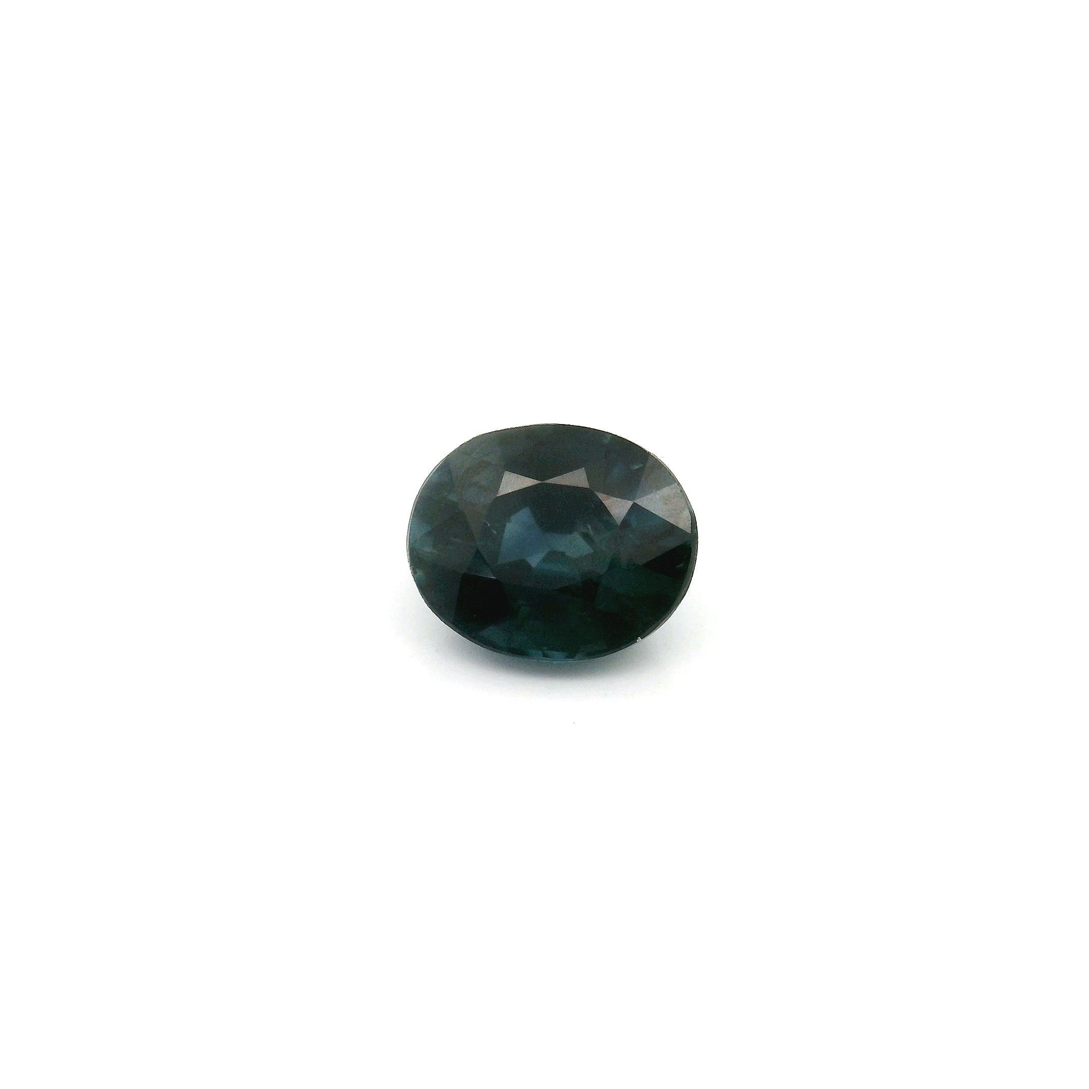 Szafir 1,33 ct, niebieski, szlif owalny