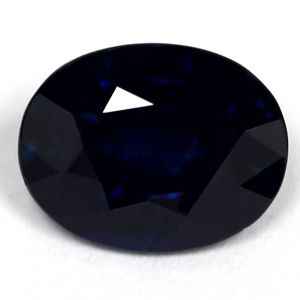 SAPPHIRE FACETED 3.19ct BLUE Deep Blue SI MADAGASCAR HEATED