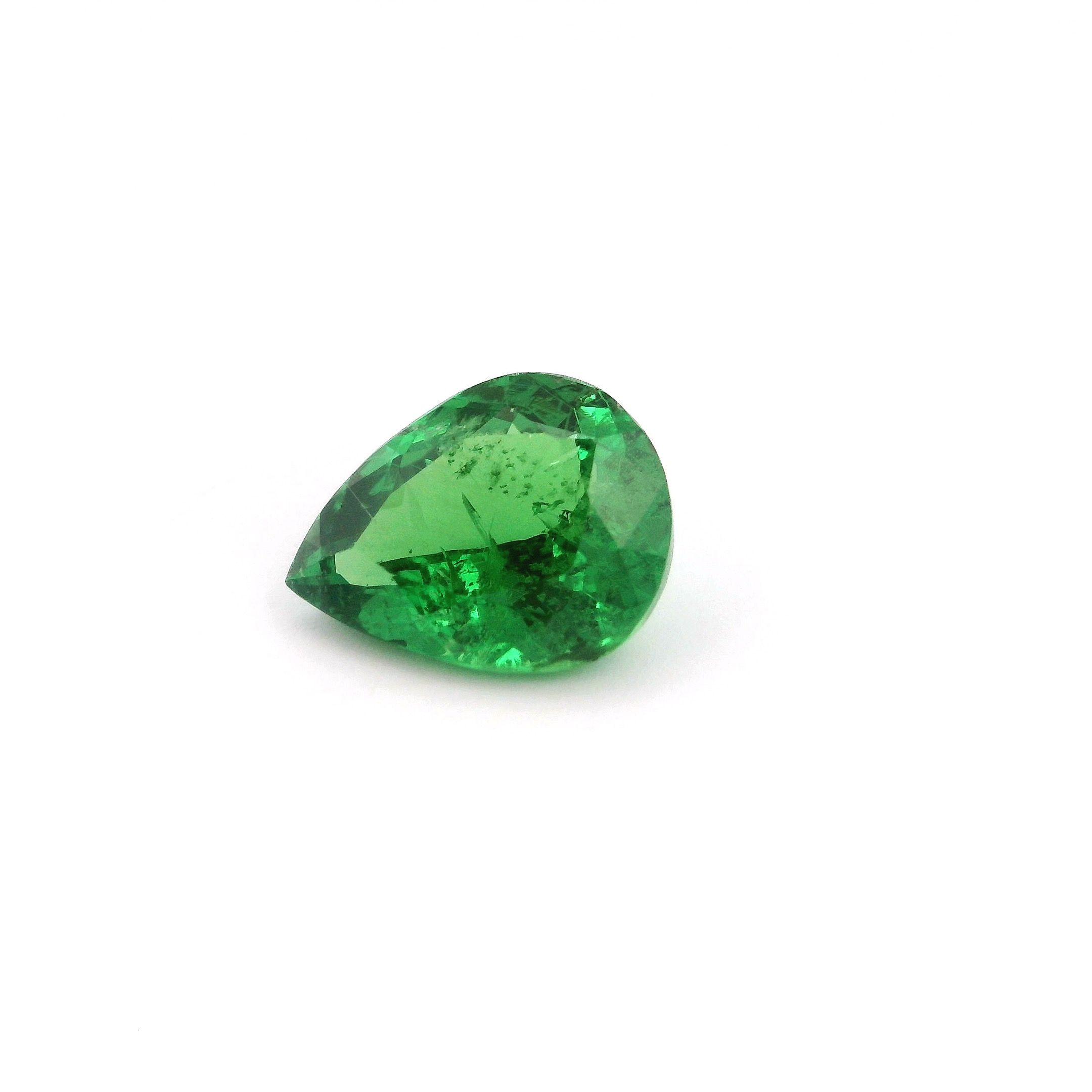 GARNET FACETED 2.16ct GREEN Deep green SI KENYA NONE