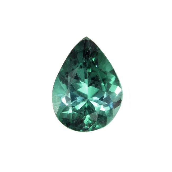 TOURMALINE FACETED 0.63ct GREEN Green EC BRAZIL HEATED