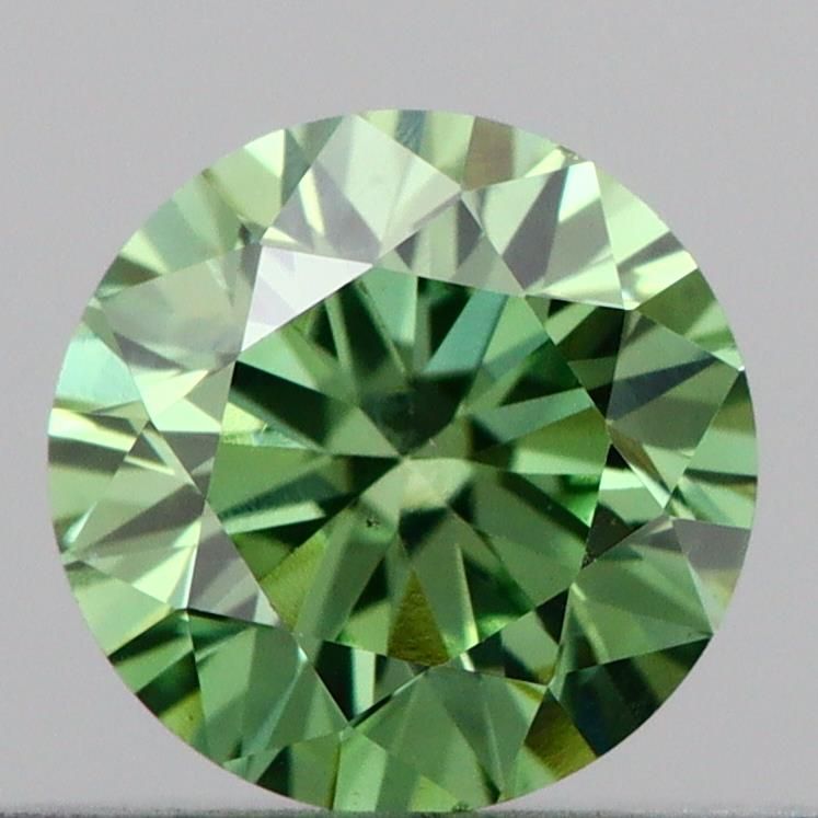 0.34 CT Fancy Vivid Green ROUND