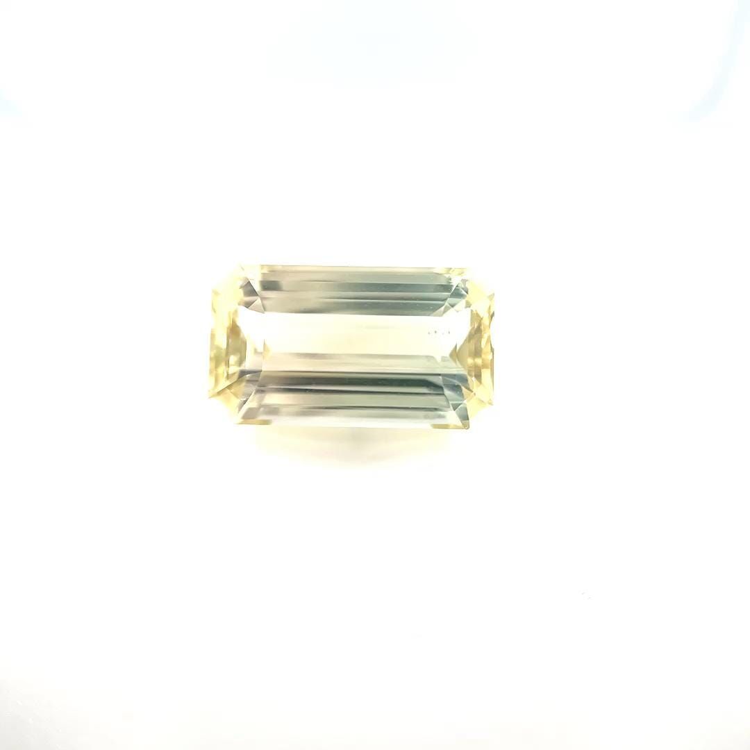 Turmalin 6,23 ct, żółty, szlif szmaragdowy