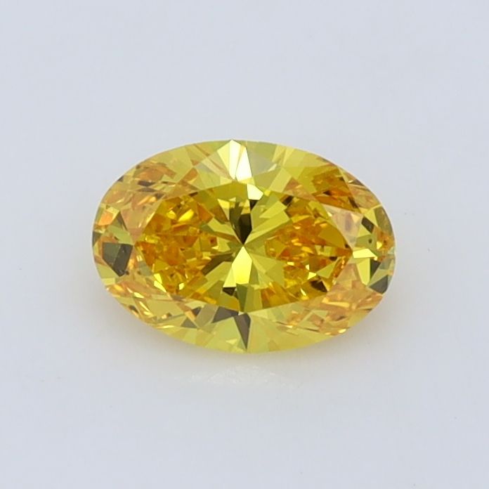 0.47 CT Fancy Vivid Yellow OVAL