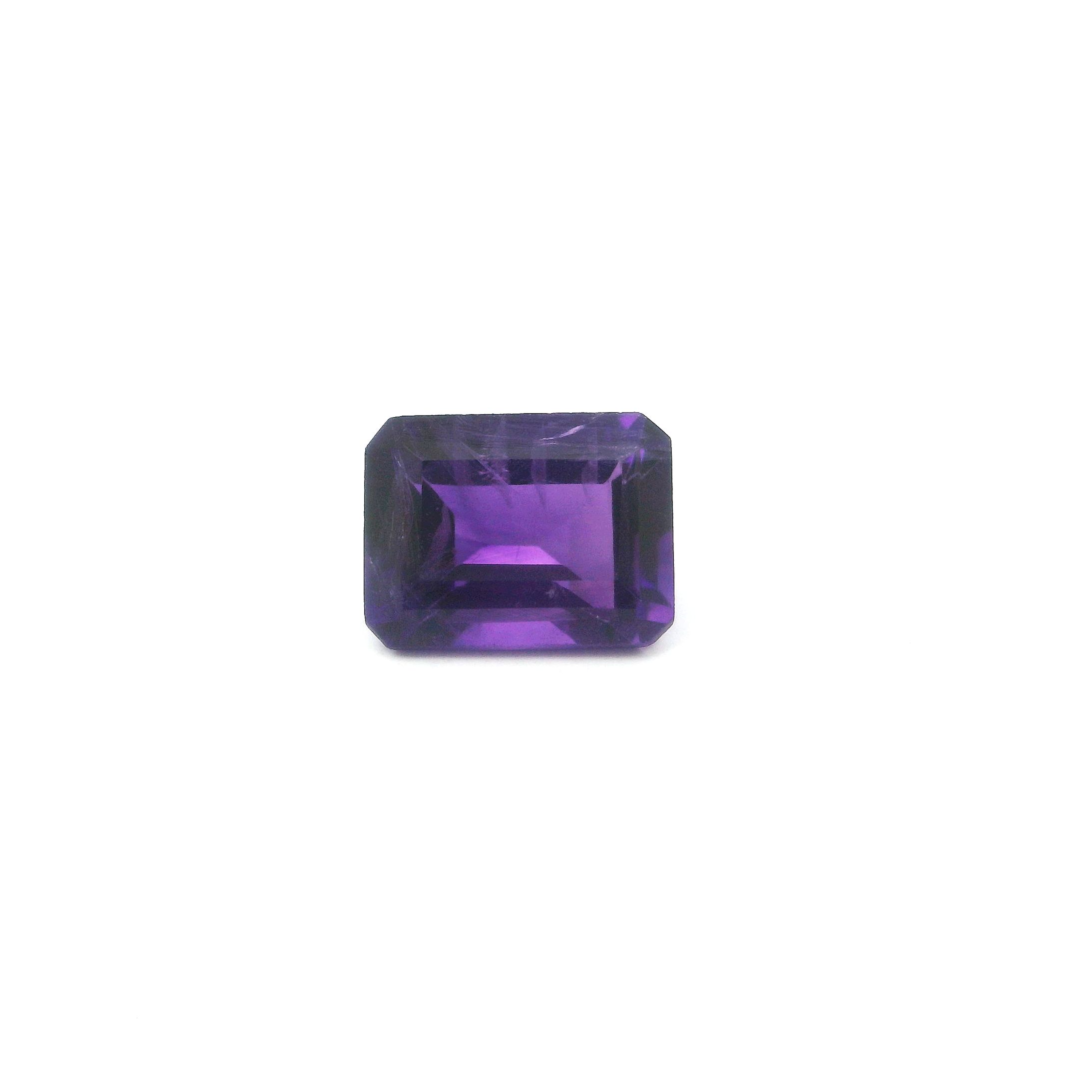 Ametyst 1,63 ct, purpurowy, szlif ośmiokątny