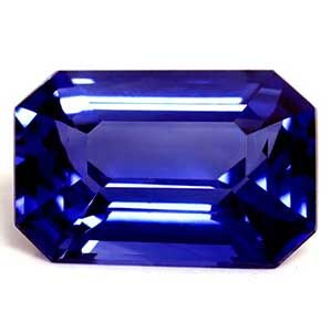 Szafir 1,18 ct, niebieski, szlif szmaragdowy