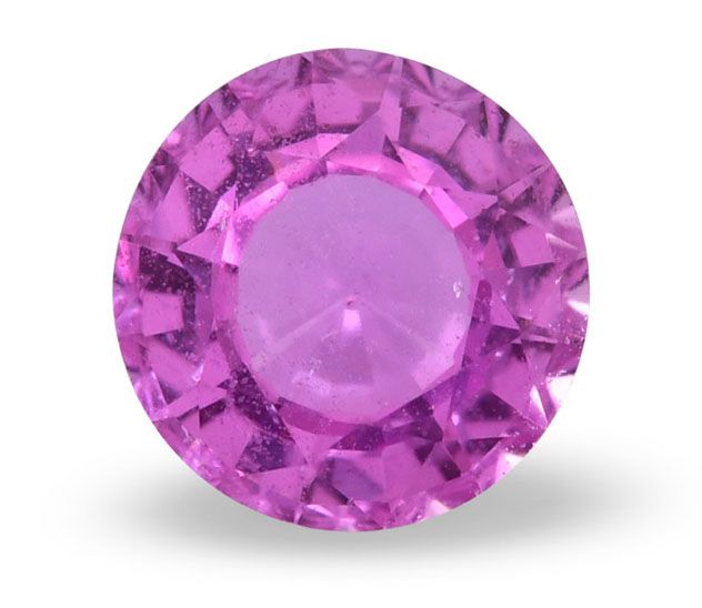 Szafir 1,13 ct, różowy, szlif okrągły