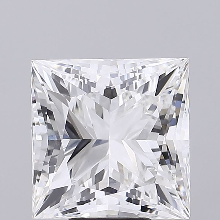 8.42 carat f VVS2 EX Cut IGI princess diamond