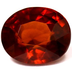 Granat 9,11 ct, pomarańczowy, szlif owalny
