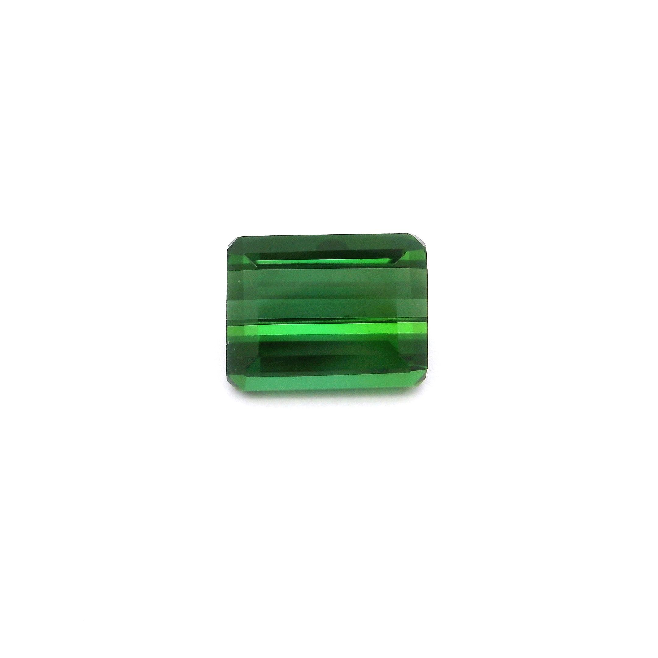 Turmalin 2,48 ct, zielony, szlif ośmiokątny