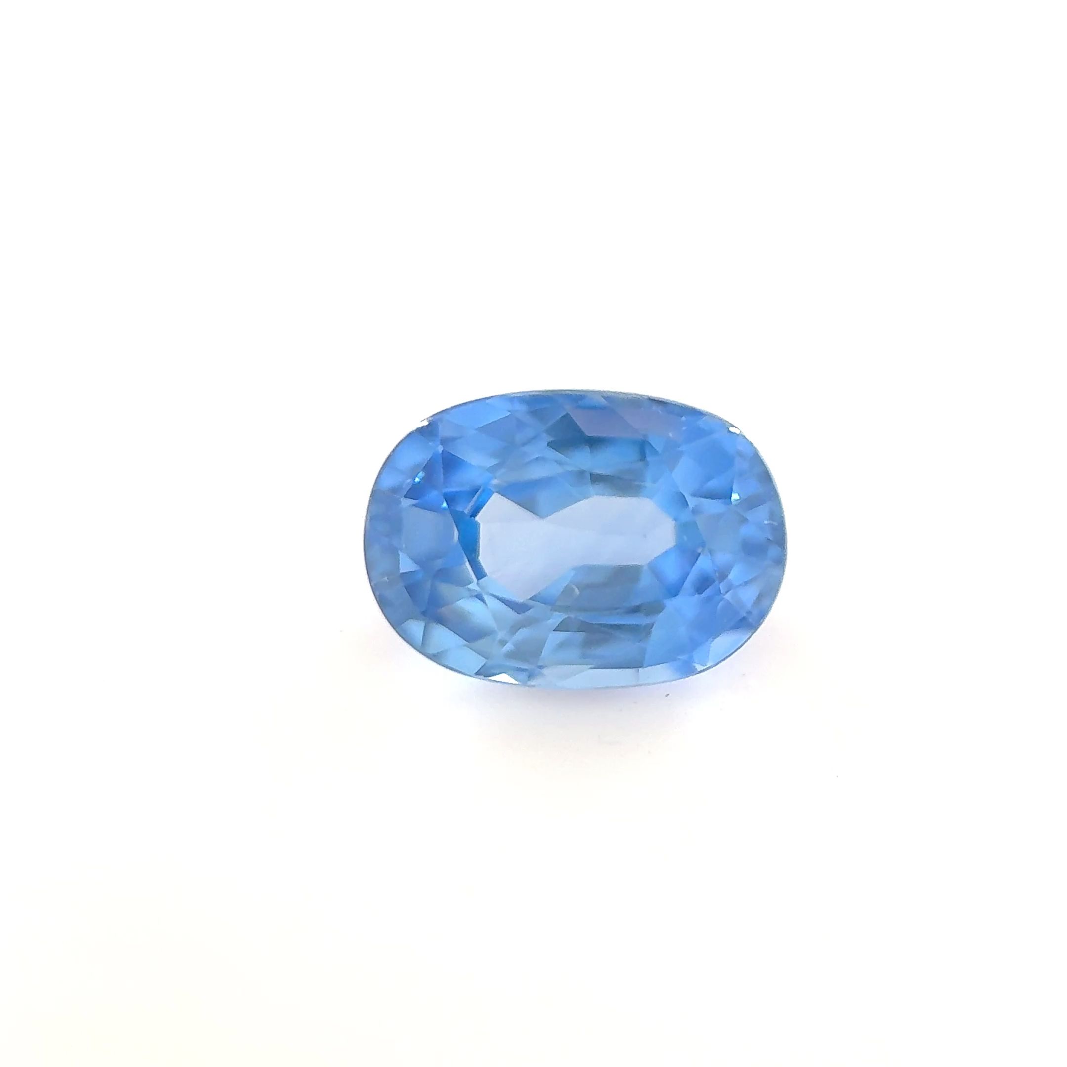 Szafir 1,13 ct, niebieski, szlif owalny