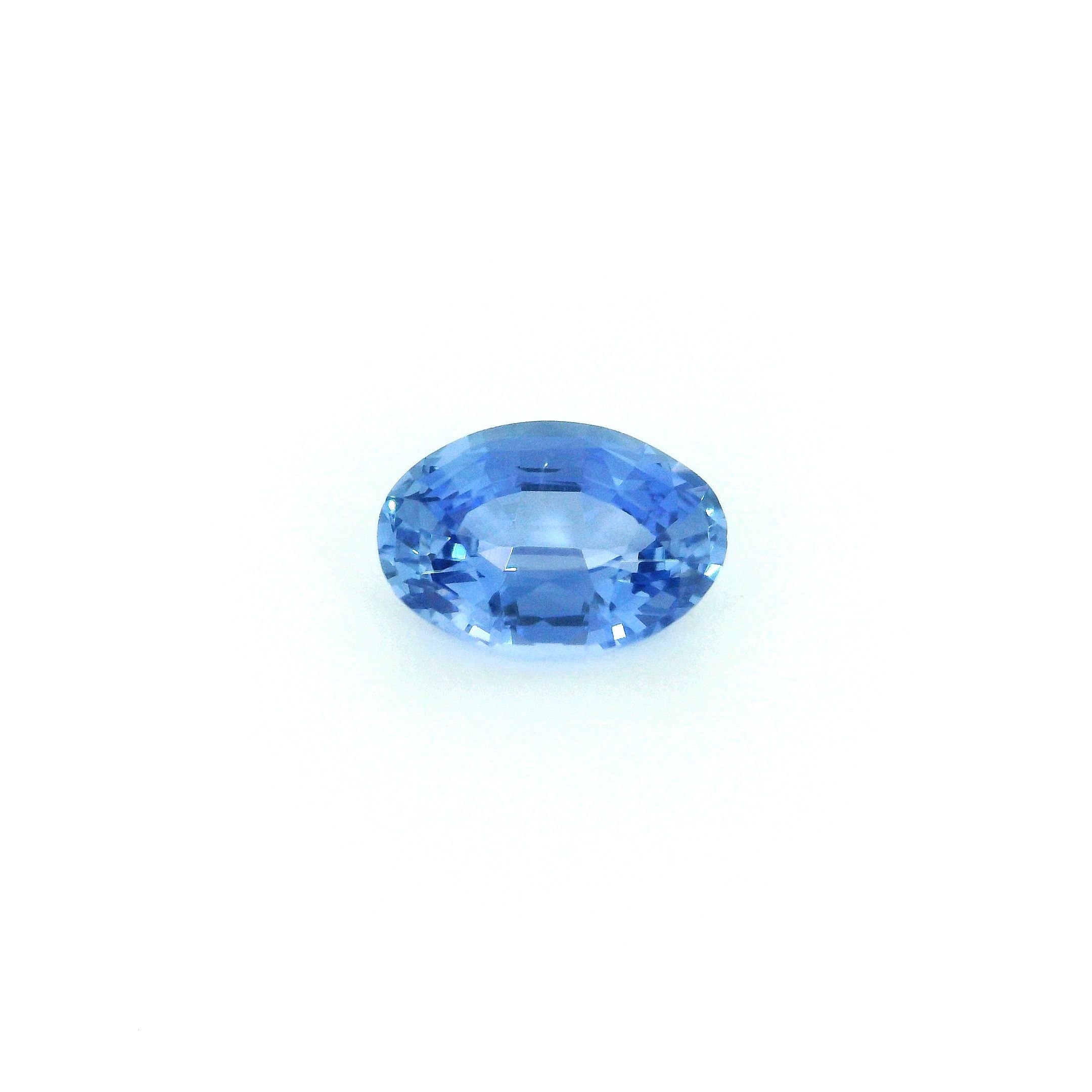 Szafir 1,36 ct, niebieski, szlif owalny