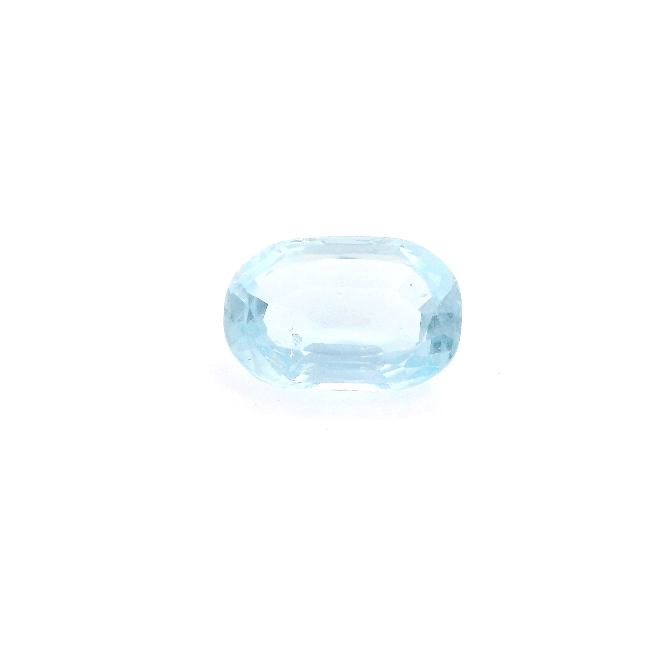 Akwamaryn 1,40 ct, niebieski, szlif owalny