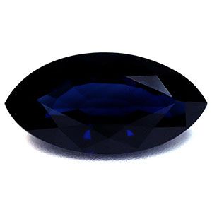 Szafir 2,69 ct, niebieski, szlif markiza