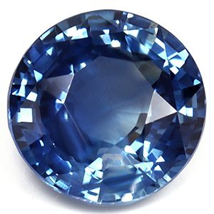 Szafir 2,60 ct, niebieski, szlif okrągły