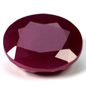 Rubin 6,53 ct, czerwony, szlif owalny
