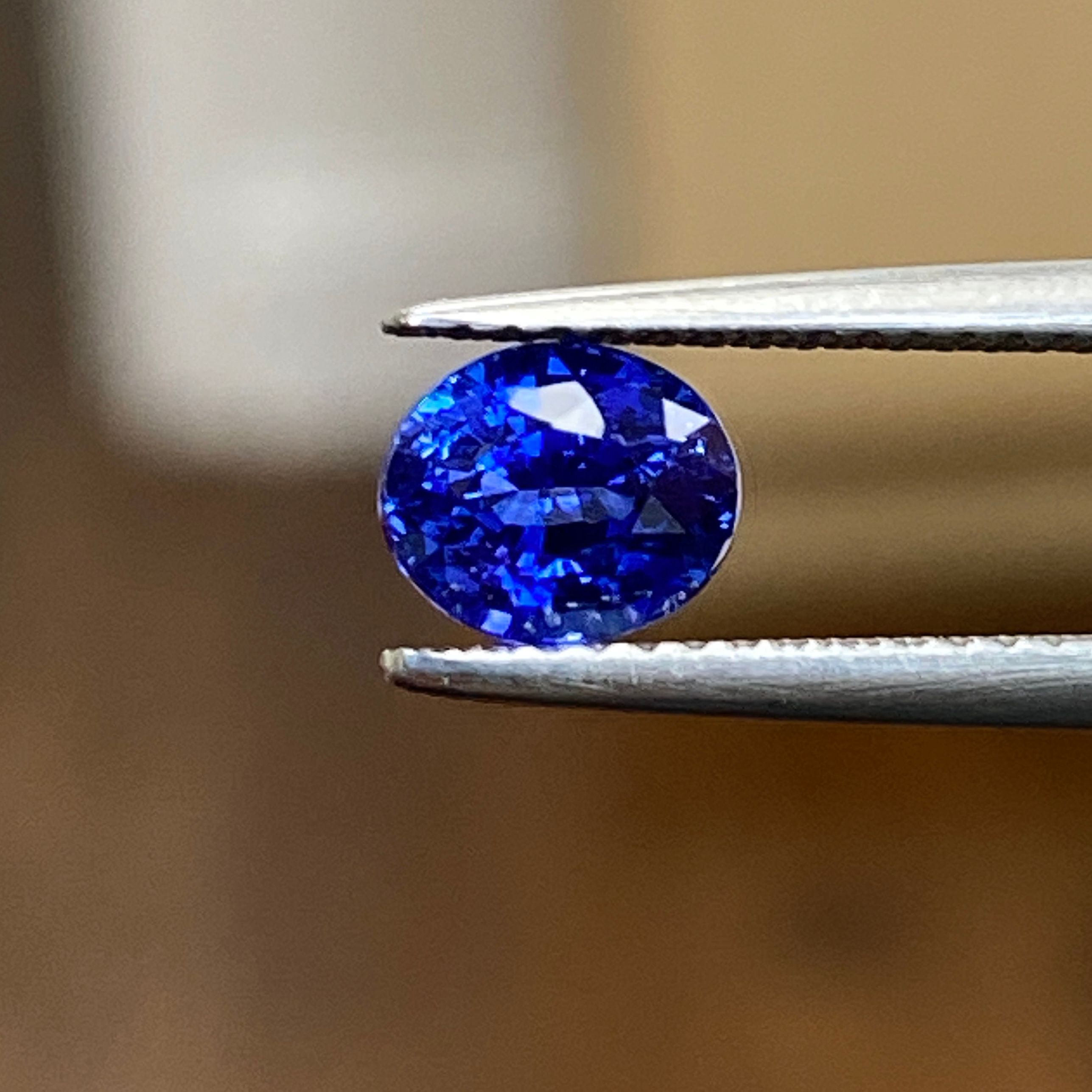 SAPPHIRE FACETED 1.28ct BLUE Blue EC SRILANKA HEATED
