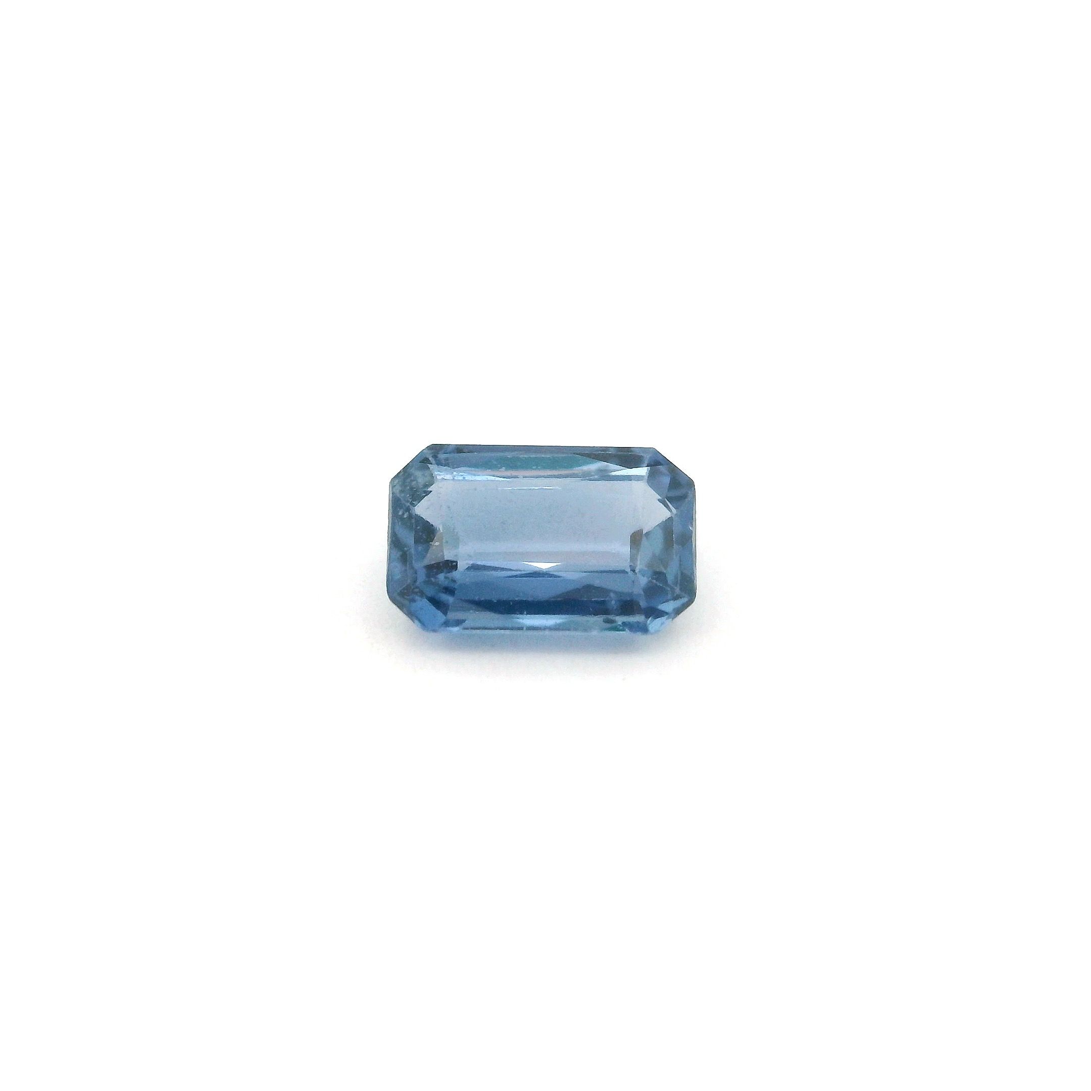 SAPPHIRE STEP 1.13ct BLUE Medium Intense SI THAILAND HEATED