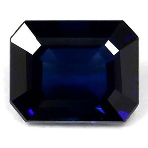 SAPPHIRE FACETED 0.79ct BLUE Deep Blue EC MADAGASCAR HEATED