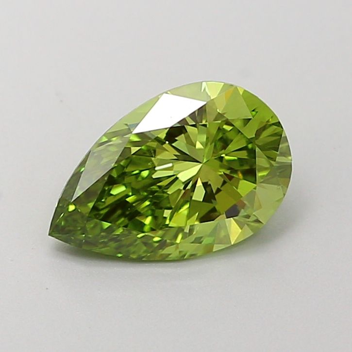 1.01 CT Fancy Vivid Green PEAR