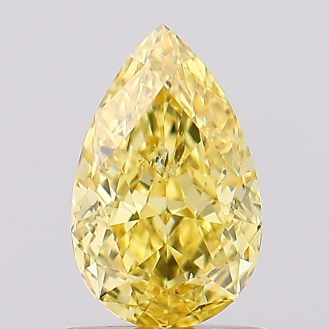 1.0 CT Fancy Vivid Yellow PEAR