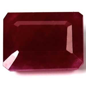 Rubin 2,35 ct, czerwony, szlif szmaragdowy
