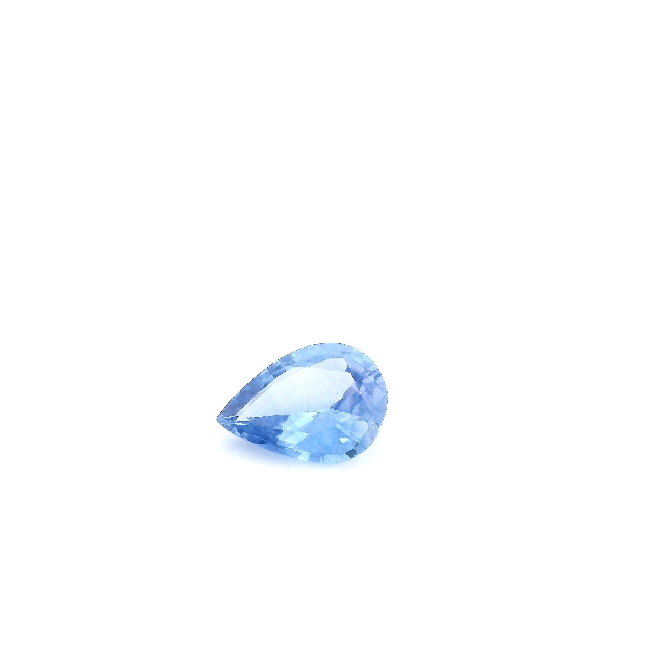 SAPPHIRE FACETED 0.66ct BLUE Medium Intense EC SRILANKA HEATED