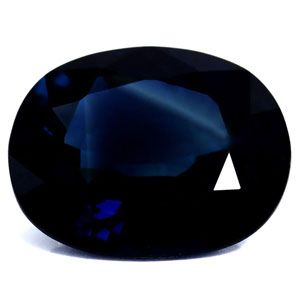 SAPPHIRE FACETED 1.86ct BLUE Deep Blue EC MADAGASCAR HEATED