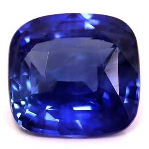 Szafir 1,61 ct, niebieski, szlif cushion